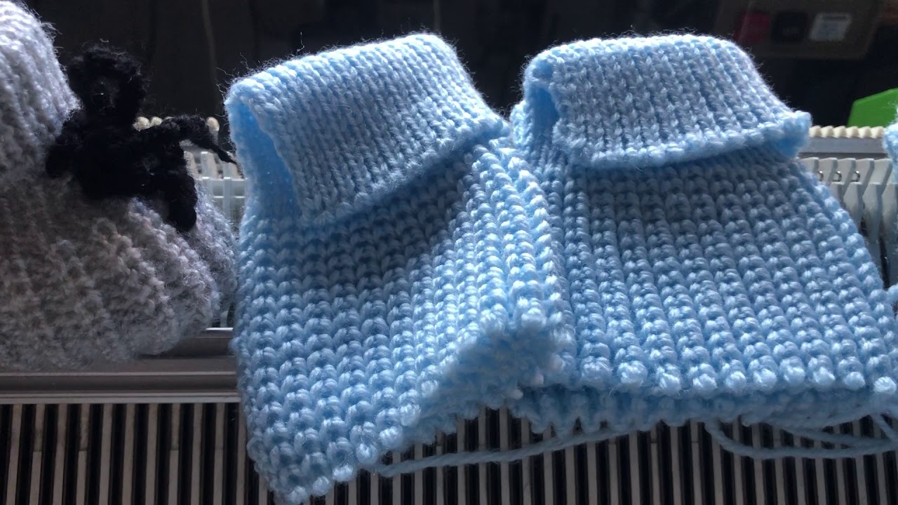 explication pour tricoter des chaussons de bébé facile