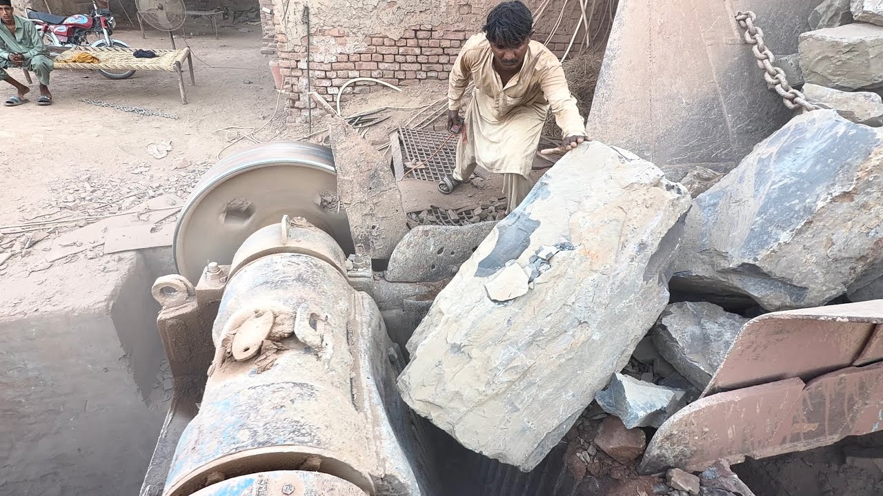 Giant Rocks vs Monster Crusher! Extreme Stone Crushing Machine In Action 