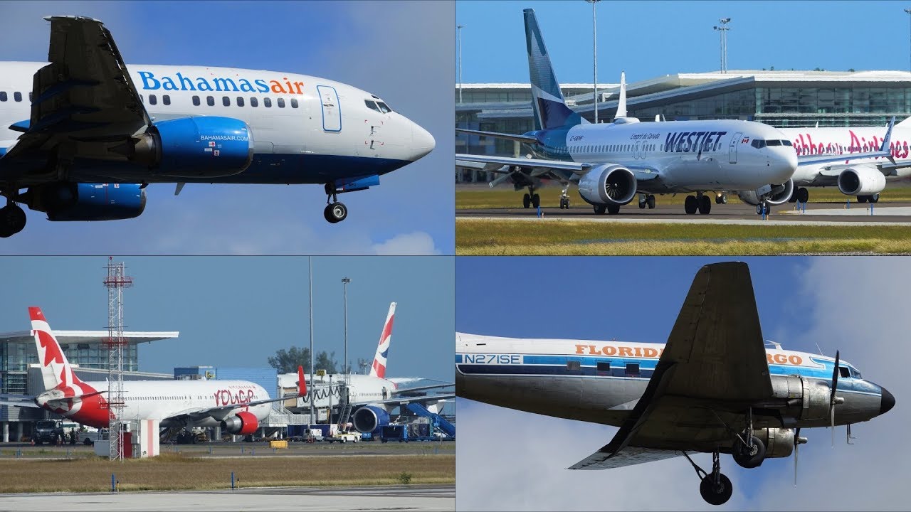 Bahamas | First 2019 Planespotting Compilation | RWY 14 | 11AM-6PM | Jan/4/2019