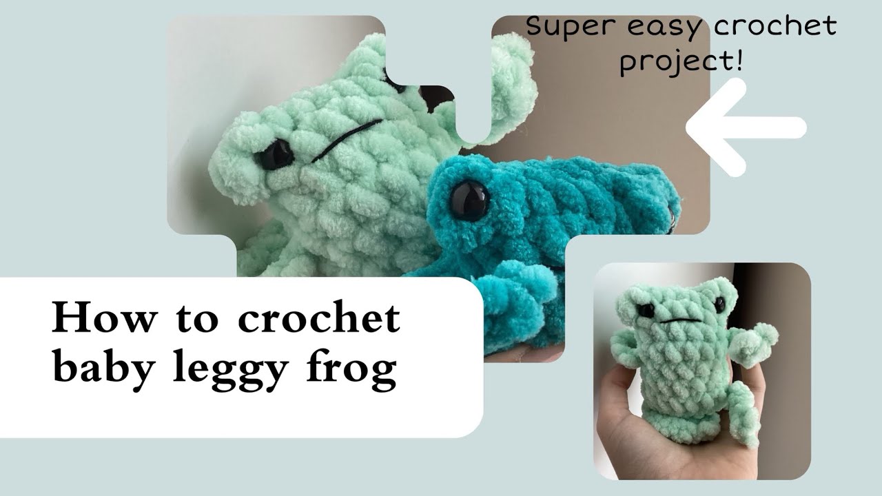 Crochet Baby Leggy Frog Tutorial! |quick and easy pattern|