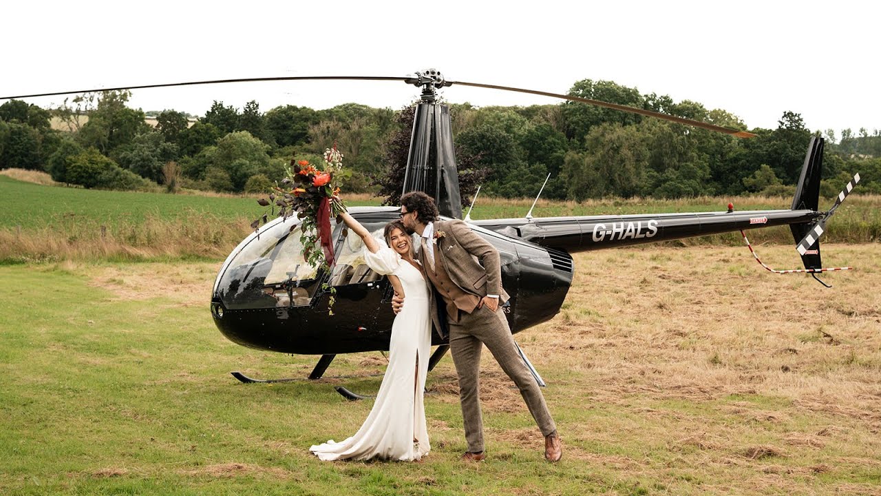 UK Helicopter Weddings | Brinkburn Northumberland