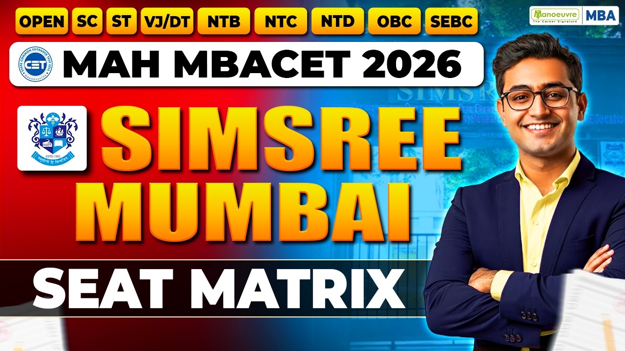 SIMSREE Mumbai: Матрица мест на MBA 2026 | Распределение мест по категориям и разбор процесса зач...