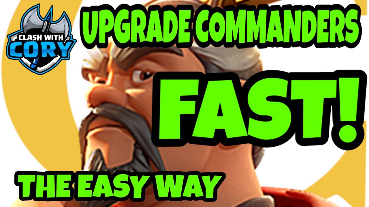HOW TO UPGRADE YOUR COMMANDERS FAST! The Easy Way, Rise of Civilizations