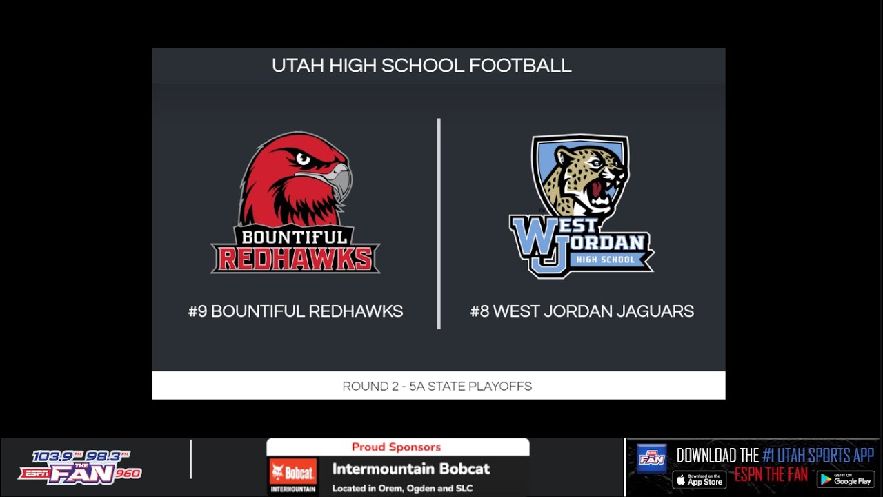 #9 Bountiful at #8 West Jordan - Utah 5A State Playoffs - Round 2 - 10/31/25