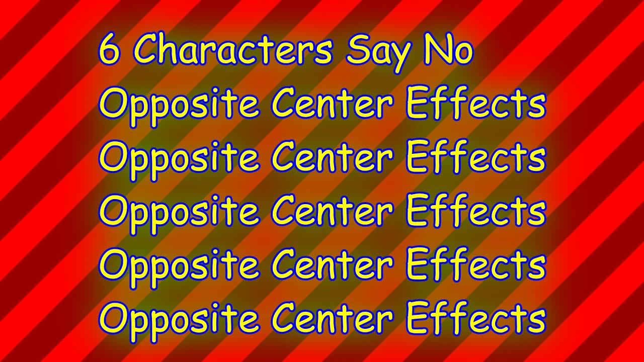 6 Characters Say No Opposite Center Effects Exo^5