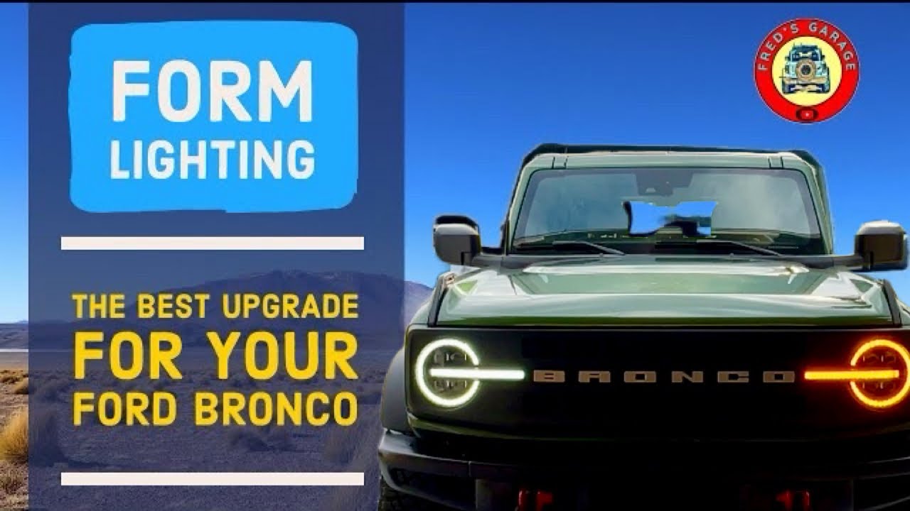 Form lighting Bronco headlight upgrade. #FORMLighting Sequential LED Projector Headlights.