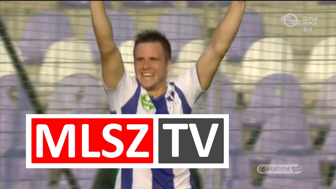 Novothny Soma Zsombor g&oacute;lja az &Uacute;jpest FC - Ferencv&aacute;rosi TC m&eacute;rkőz&eacute;sen