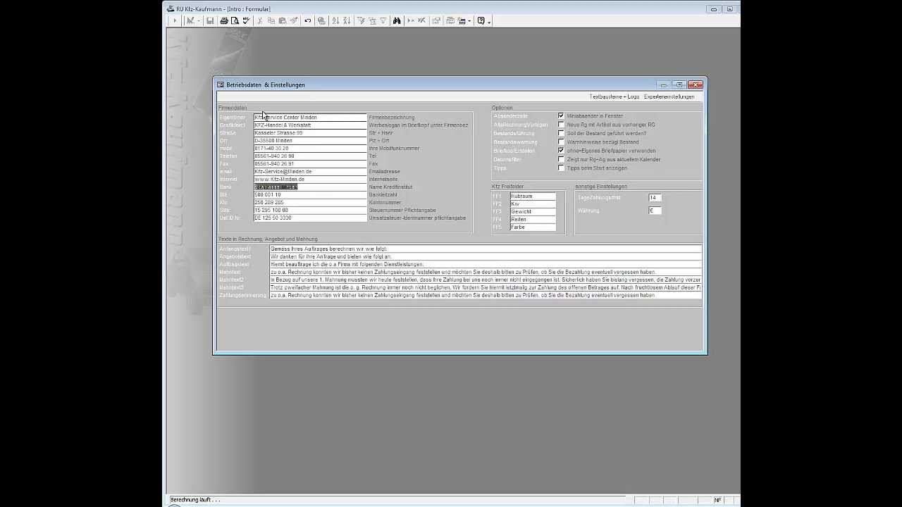 Lernvideo Einführung in die Kfz Software RU KfzKaufmann