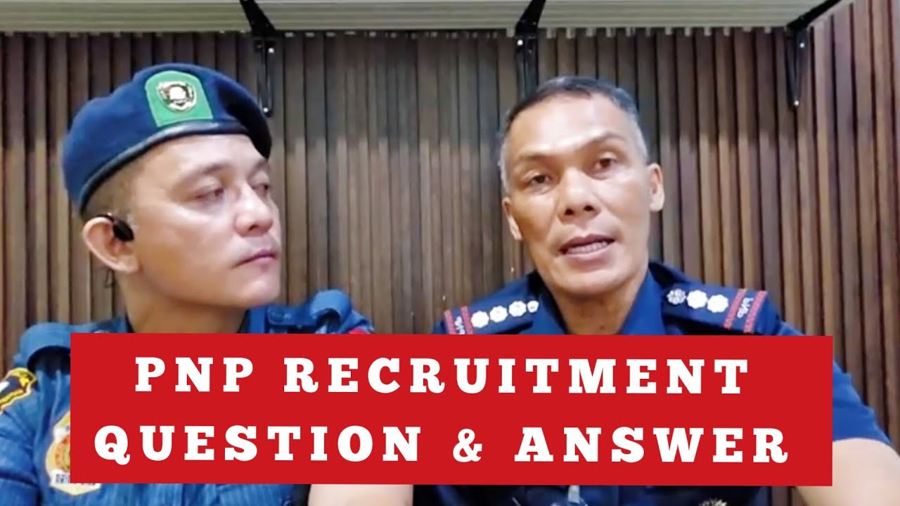 PNP Recruitment: Regular & Attrition Quota Question and Answer