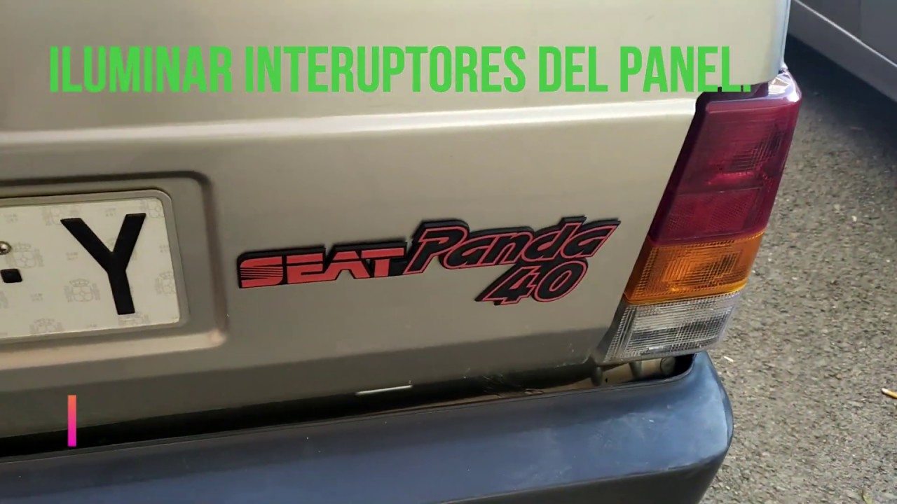 Como poner luz en mandos de salpicadero del Seat Panda 40