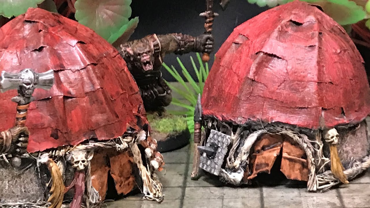 SIMPLE and AFFORDABLE D&D Terrain- Goblin Huts! GREAT for Age of Sigmar and Tabletop Wargames!