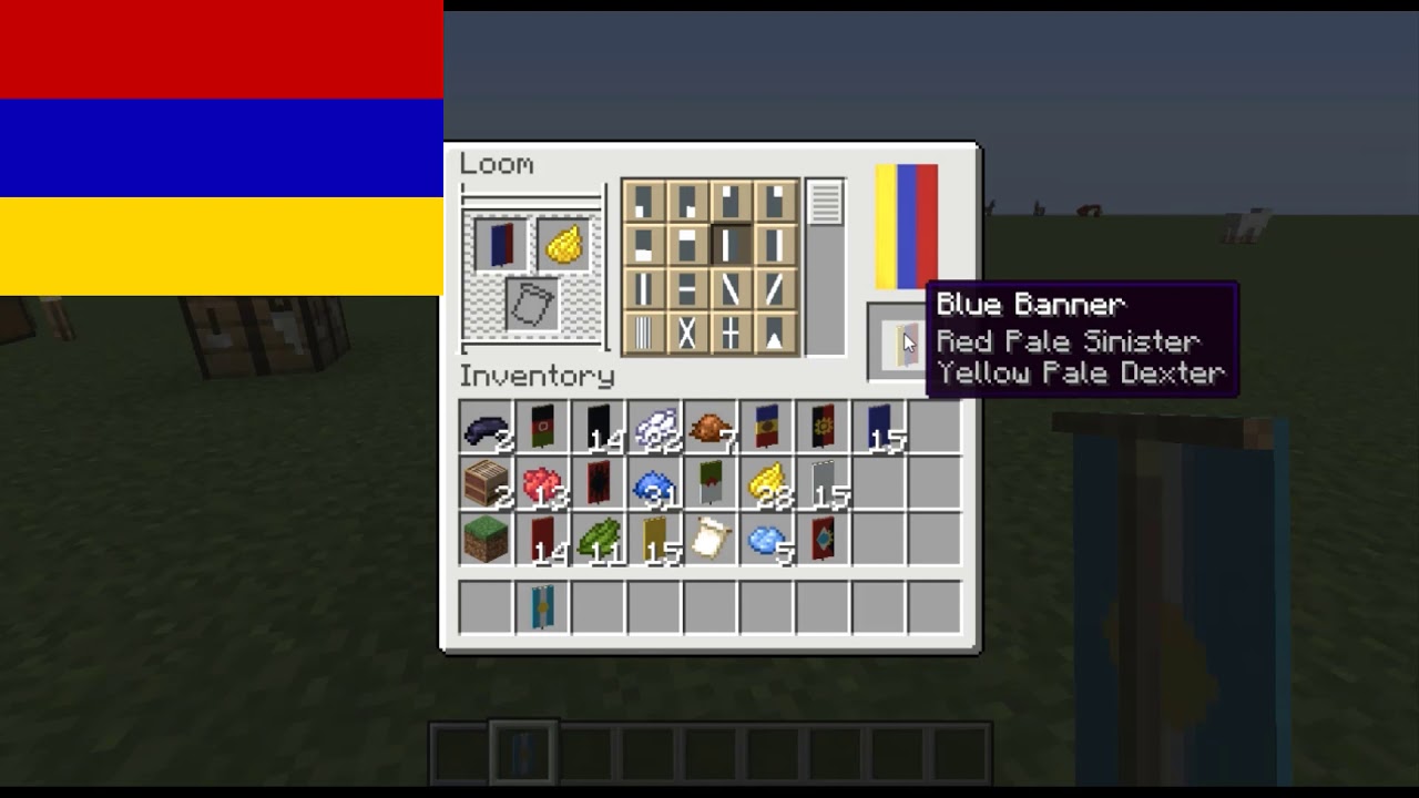 Minecraft Flag Banner Tutorial: Armenia - SRPFC