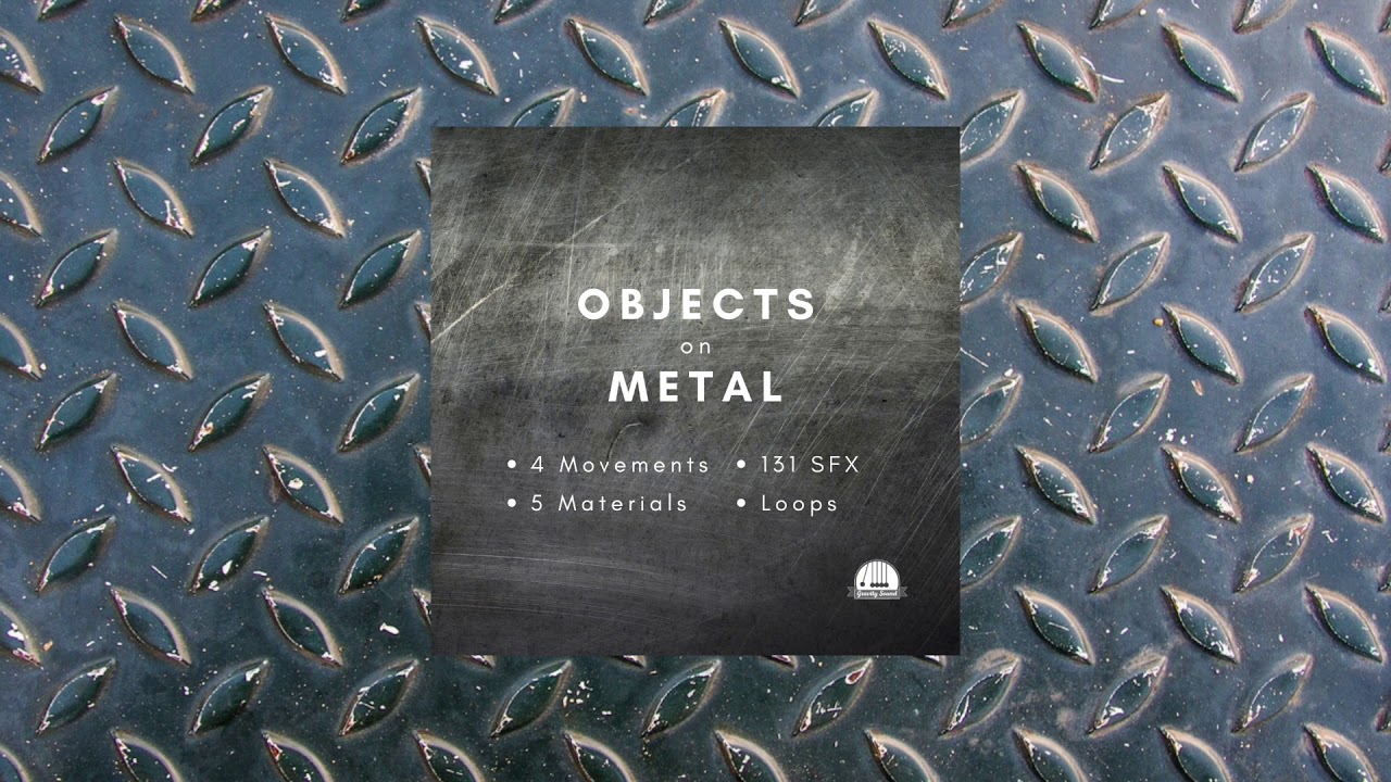 Objects on Metal - Physics Sound Effects - Slide, Drop, Place, Pick Up
