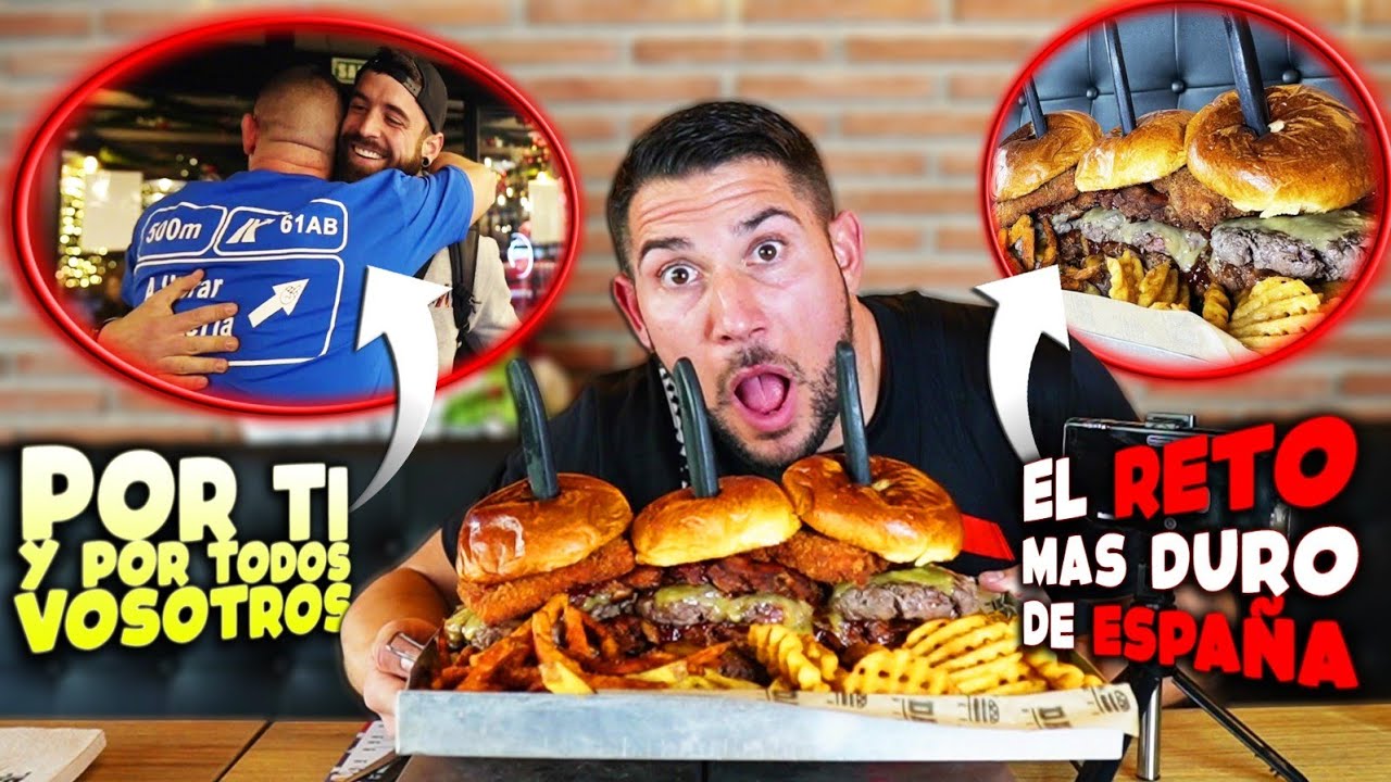 ME ENFRENTO al RETO MAS DURO de ESPAÑA / SOLO 2 PERSONAS lo han CONSEGUIDO. *RETO DE COMIDA*
