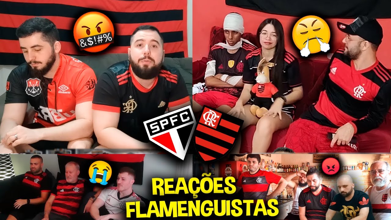 REAÇÕES FLAMENGUISTAS ANTES e DEPOIS do VICE - SÃO PAULO 1X1 FLAMENGO [REACT COPA DO BRASIL 2023]