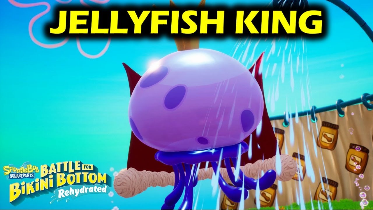 Jellyfish King Boss Fight | Jellyfish Fields | Spongebob Battle for Bikini Bottom: Rehydrated