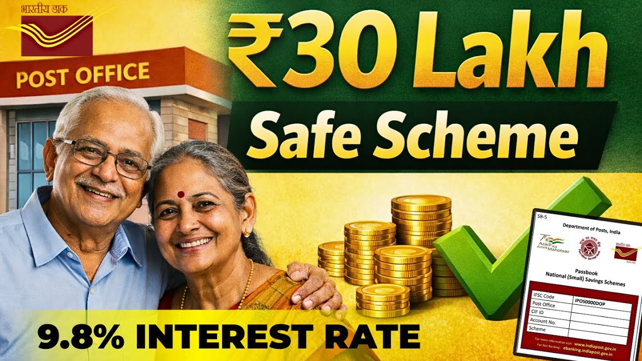 ₹30 Lakh Safe Pension Plan | Senior Citizen Saving Scheme 2026 | SCSS Scheme in Hindi