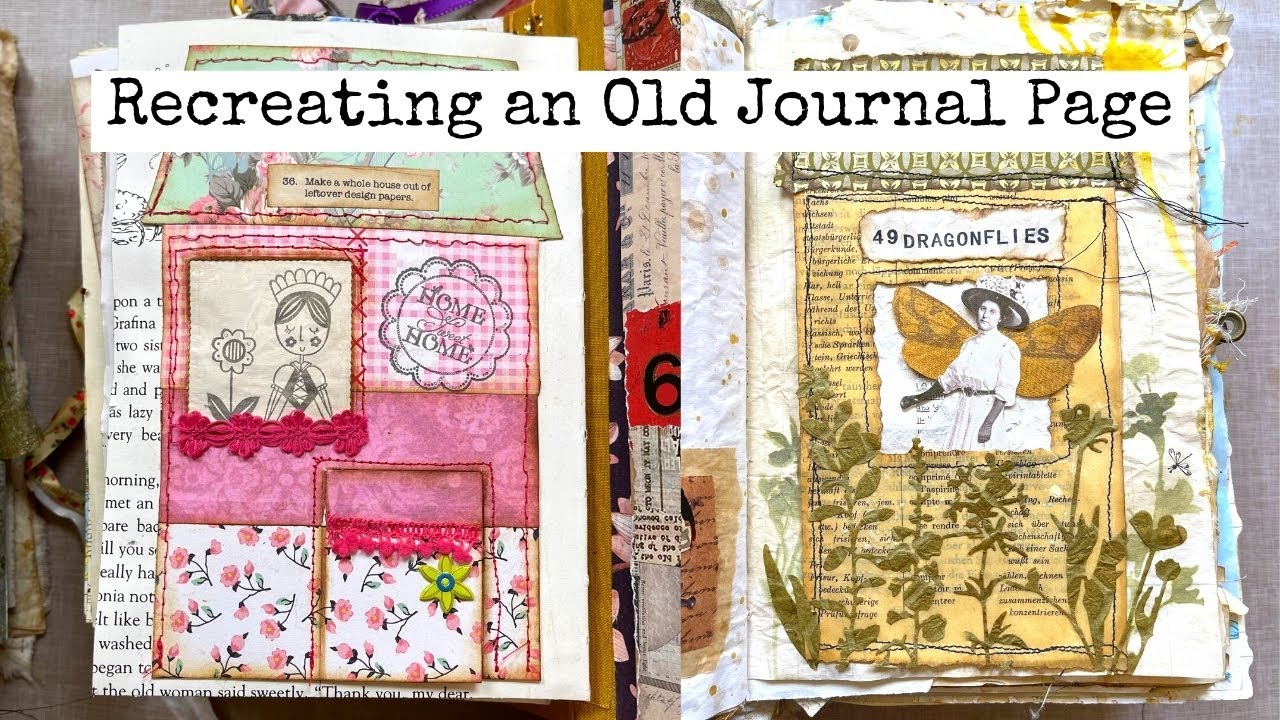 How To Recreate An Old Journal Page! #59- Bitesized Inspiration For Your Journal!