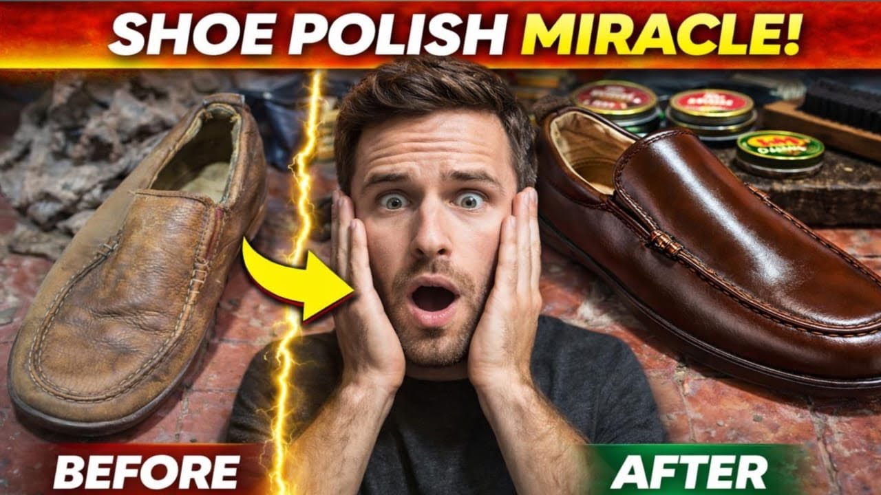 Shoe Polish Miracle 😱 | Extreme Before & After Shoe Restoration