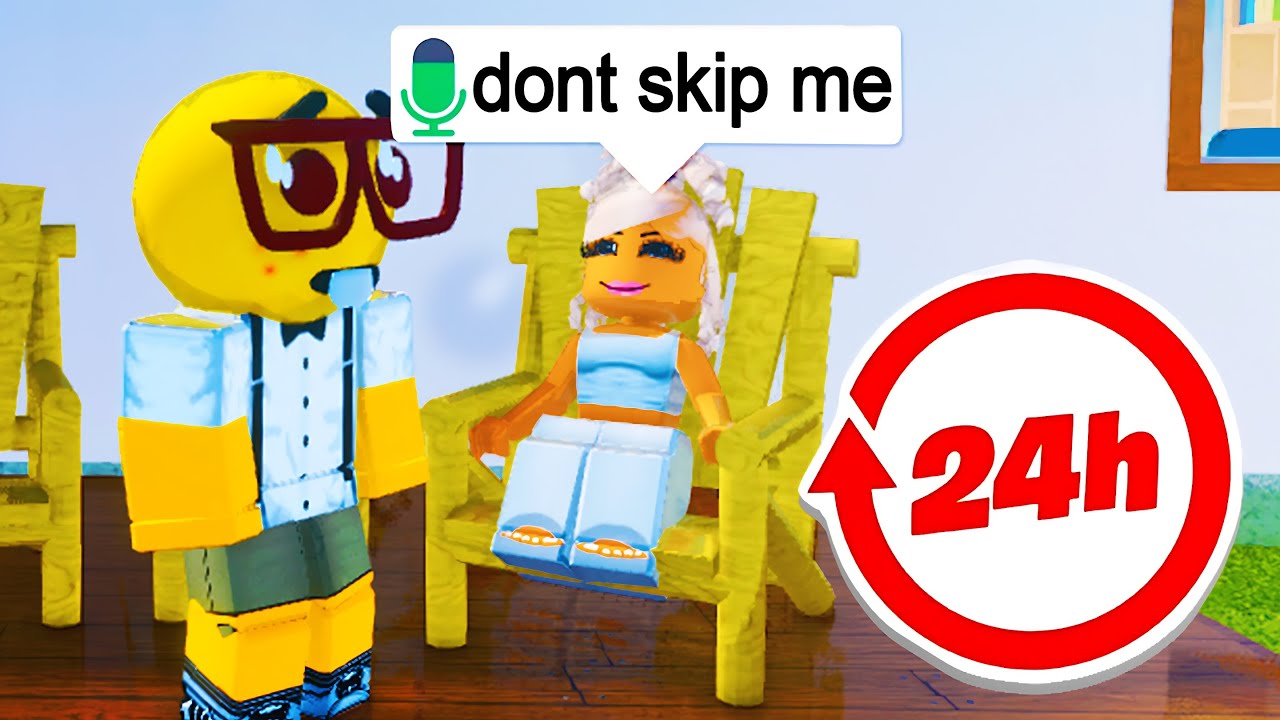 24 Hours On Roblox Neighbors But I Can't Skip Anyone