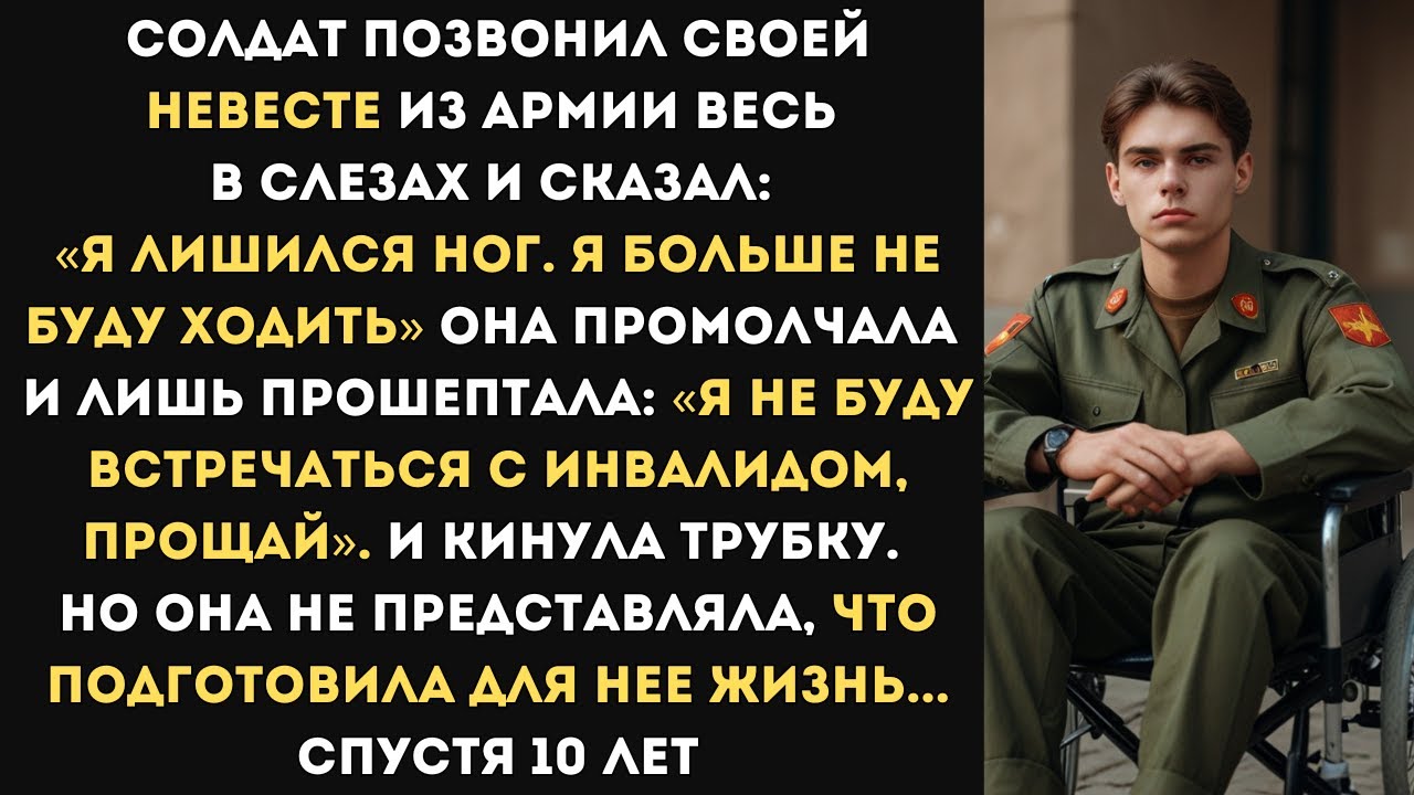 «Я лишился ног. Я не буду ходить» - позвонил солдат невесте из армии весь в слезах. На что она... ‭