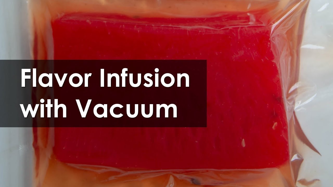 Vacuum infusions: Watermelon impregnated with green tea!🍉🌿