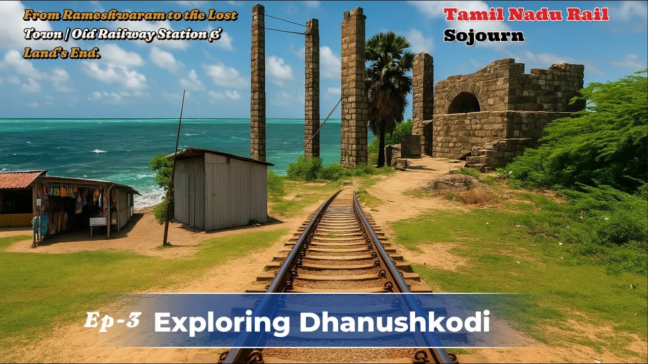 Exploring Dhanushkodi (Ep-3): From Rameshwaram to the Lost Town | Old Railway Station & Land’s End.
