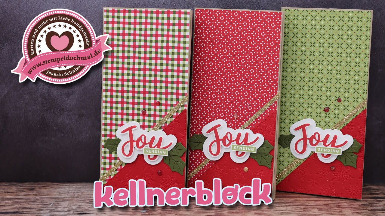 Tutorial: Kellnerblock dekorieren mit Produkten von Stampin' Up!