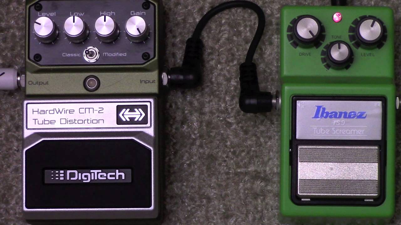 Digitech Hardwire CM-2 Tube Overdrive Vs Ibanez Tube Screamer With USA Strat