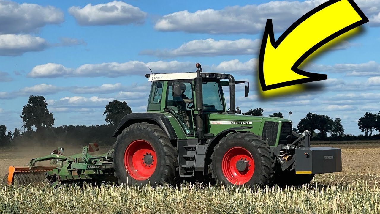 #613- Fendt 924 Favorit + Amazone catros w akcji talerzowanie! Tata za sterami !