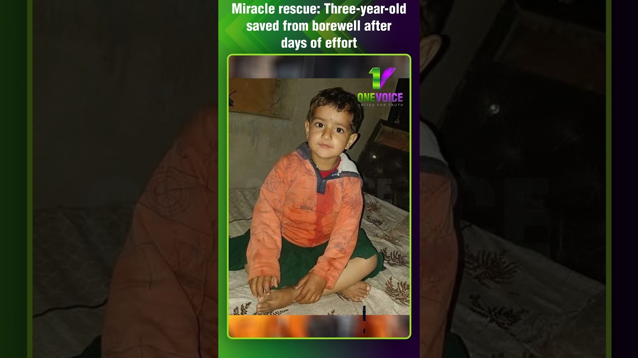 Relentless rescue mission saves toddler trapped in borewell | One Voice