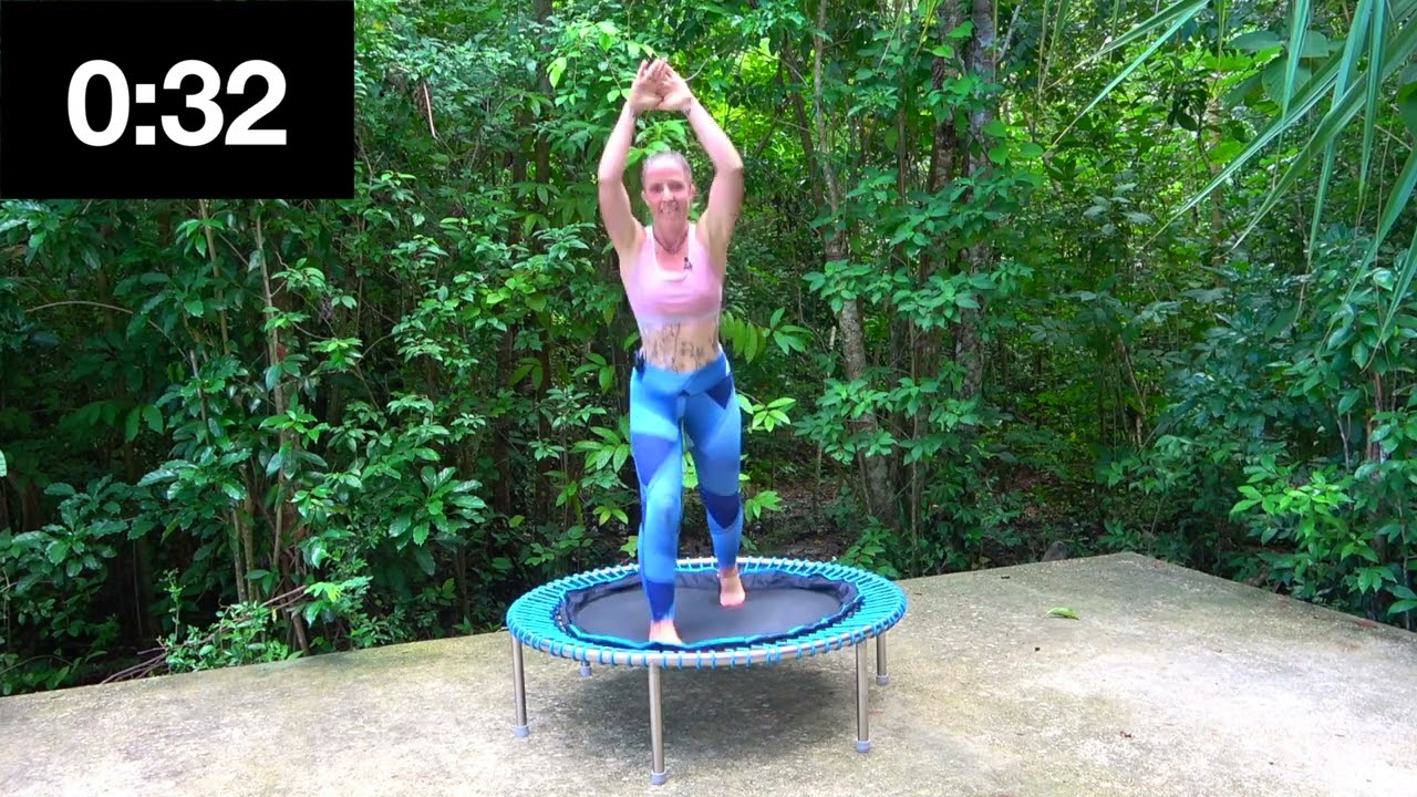 30 Minutes Rebounding Fast Paced HIIT on a Bellicon Trampoline. Feb 2024, 132BPM.
