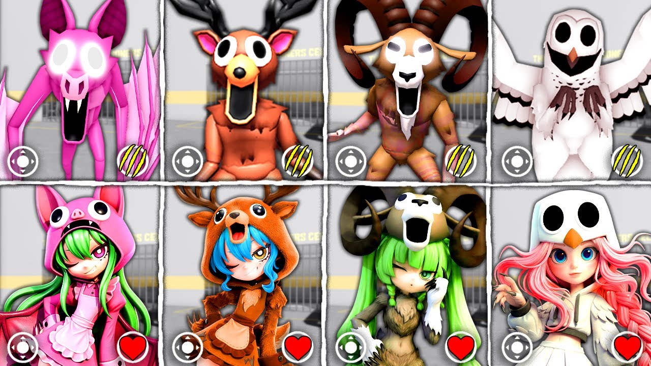 ALL CUTE GIRL UPDATE! What if I BECOME 99 Night in the forest: BAT, DEER in BARRY'S PRISON RUN!