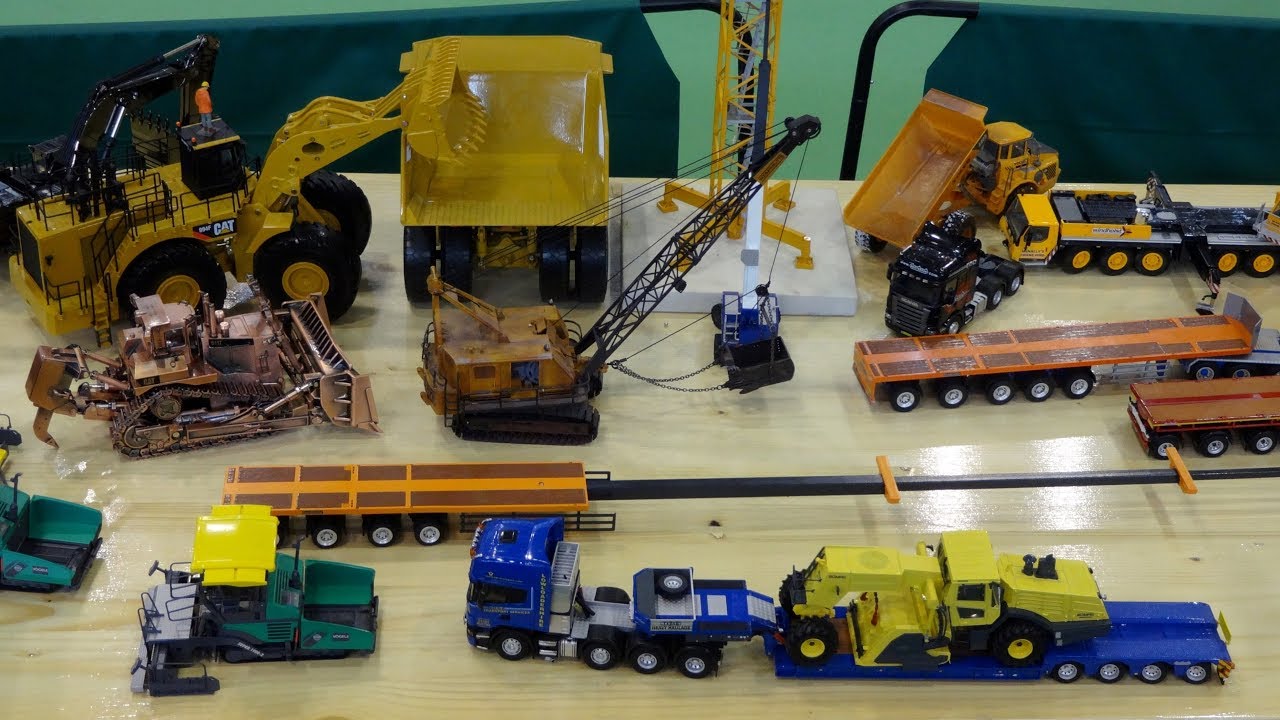 Коллекция масштабных моделей строительной техники | Liebherr | Caterpillar | Komatsu