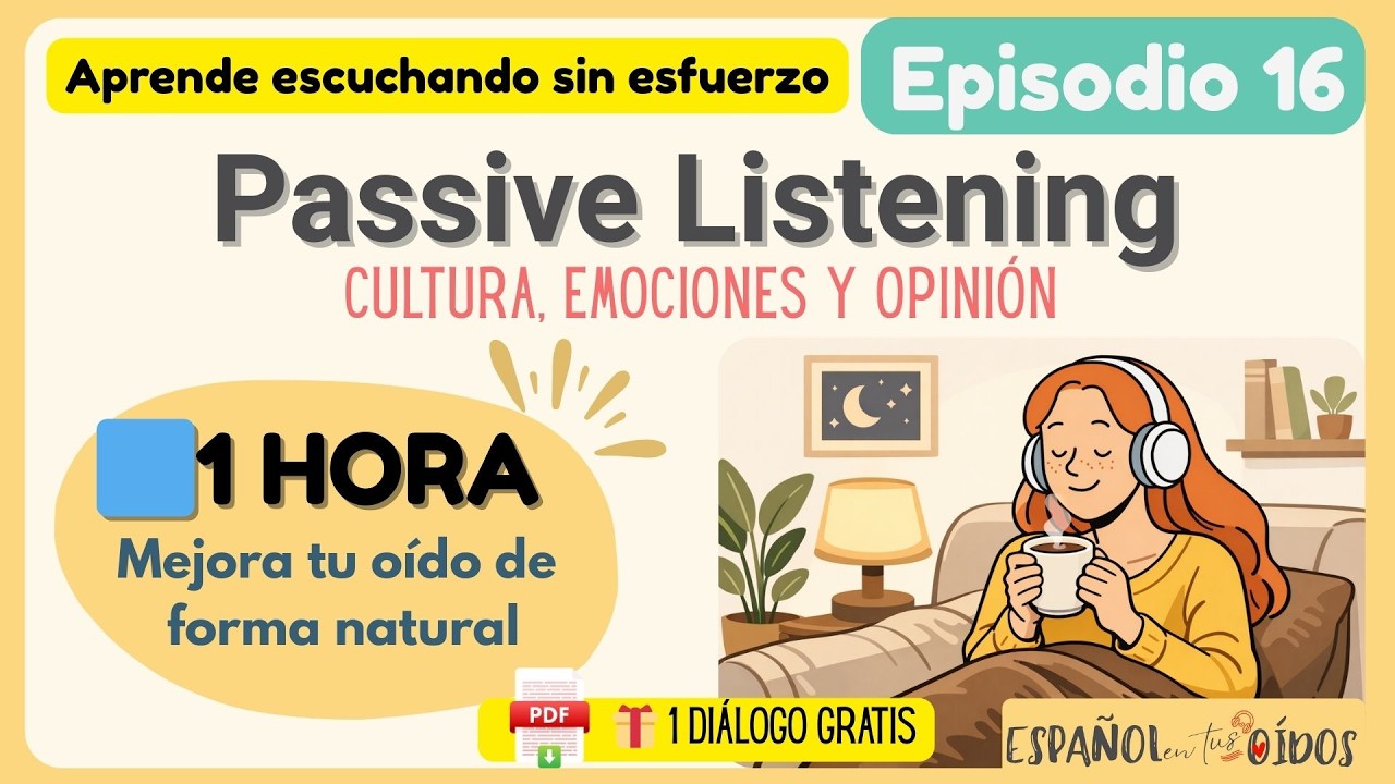 🛍️ 1 Hour Spanish Listening: Español cotidiano: cultura, emociones y opinión