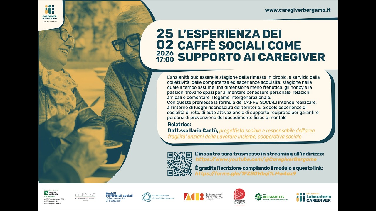 L'esperienza dei Caffé Sociale come supporto ai caregiver