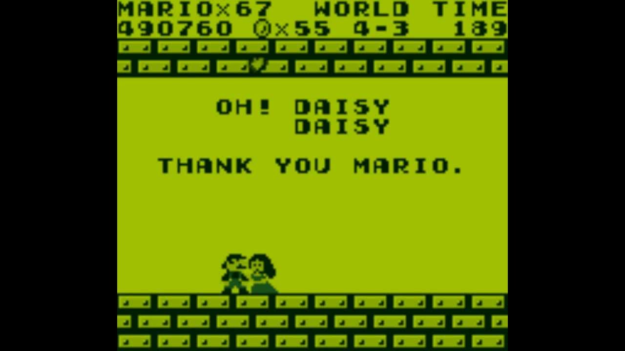 Super Mario Land (Game Boy) - (Ending)