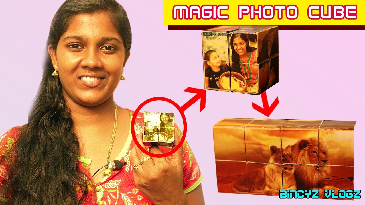 Magic Photo Cube Tutorial | DIY - Magic Photo Cube in Tamil | Bincyz Vlogz