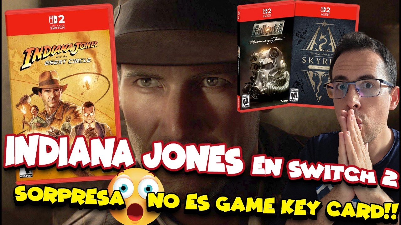INDIANA JONES PARA NINTENDO SWITCH 2 ¡¡Viene completo en el cartucho!!