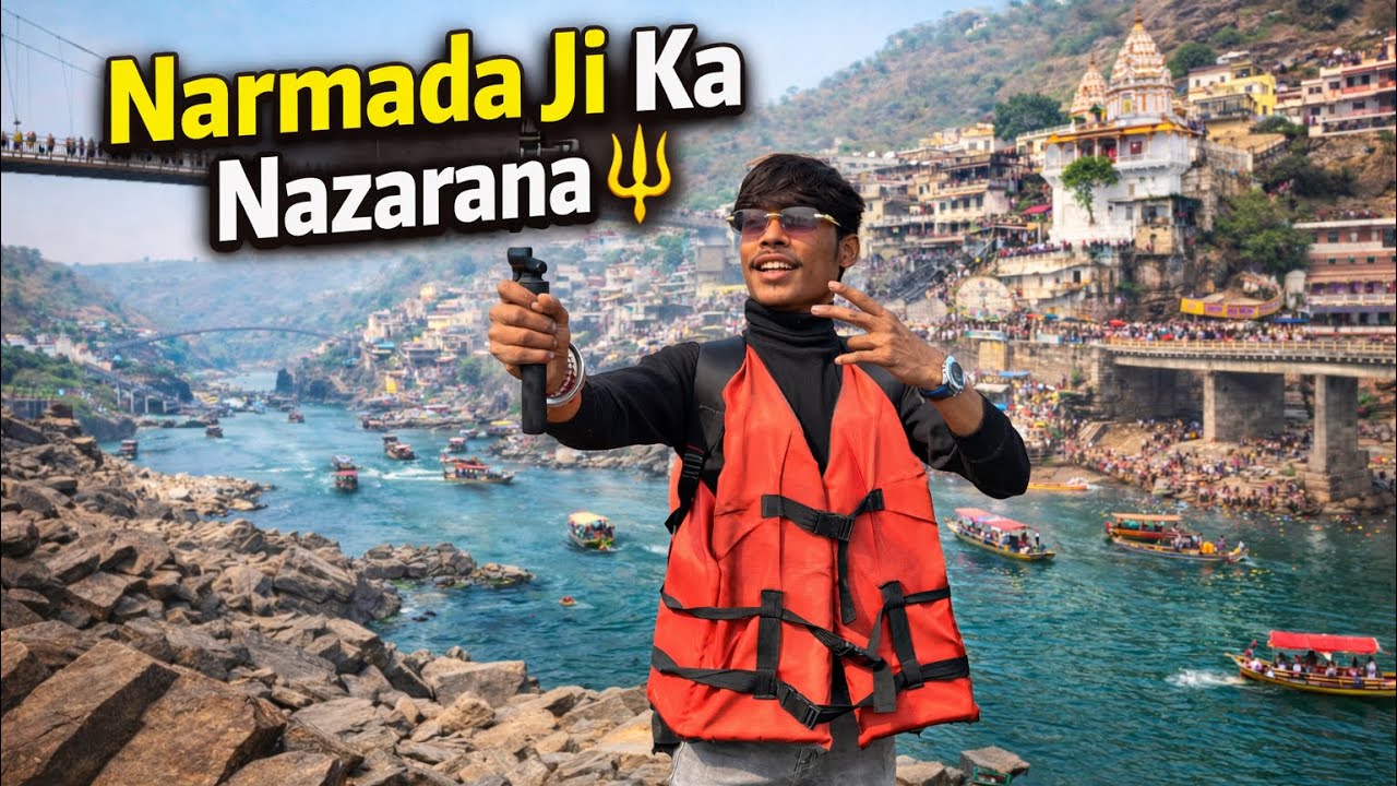 Narmada Ji Ke Kinare Aisa Pehli Baar Dekha 🔥 | Omkareshwar Vlog|| Ayush Daku Vlog 😎😎