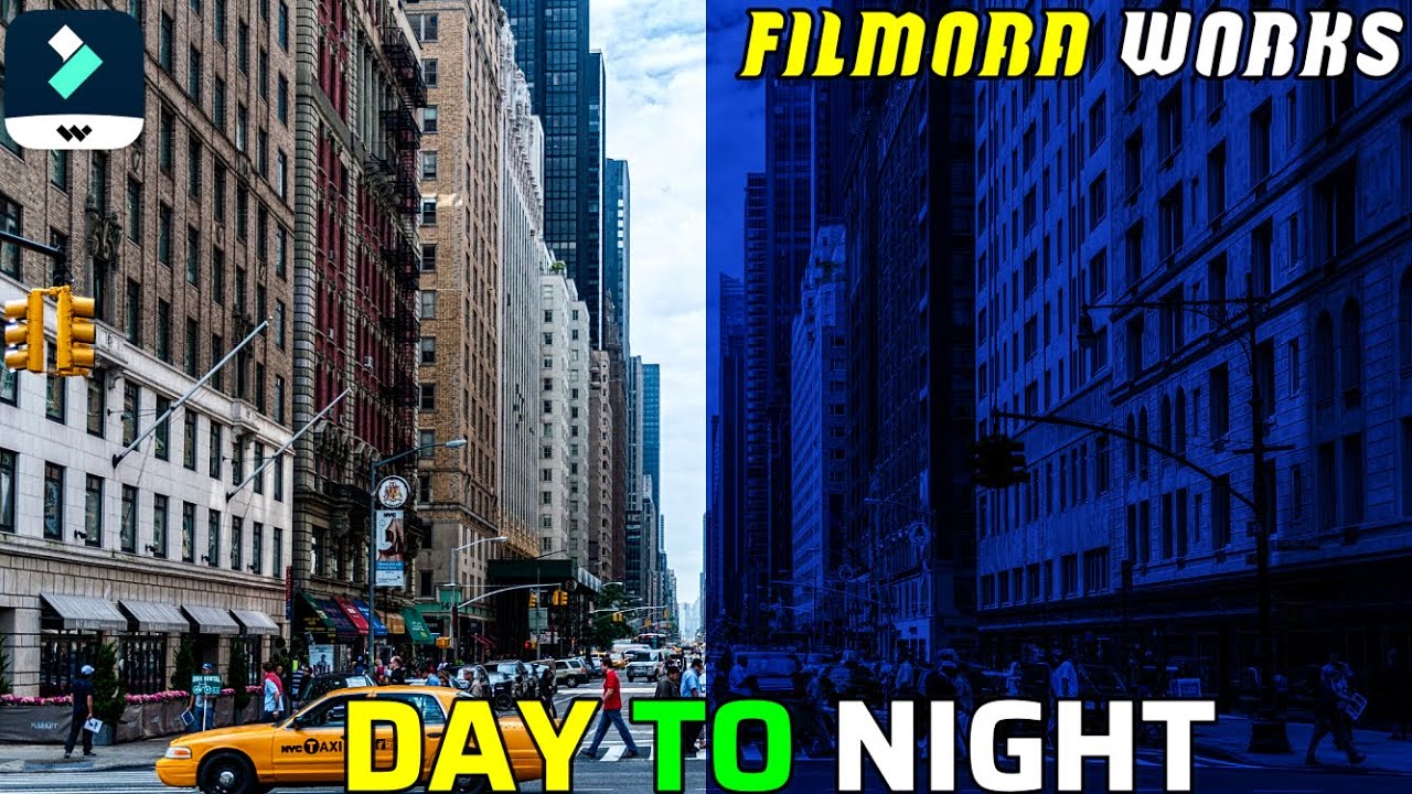FILMORA X | DAY TO NIGHT EFFECT IN FILMORA X