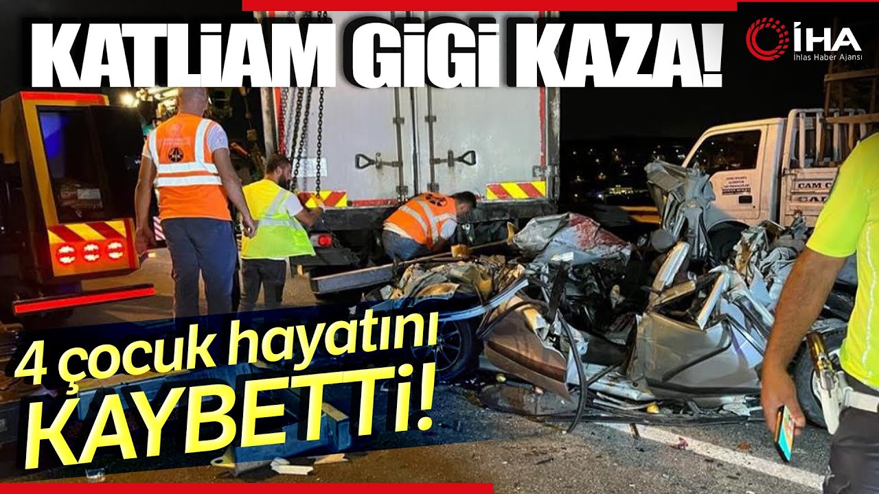 Çatalca TEM Otoyolu'nda Zincirleme Trafik Kazası: 4 Çocuk Hayatını Kaybetti