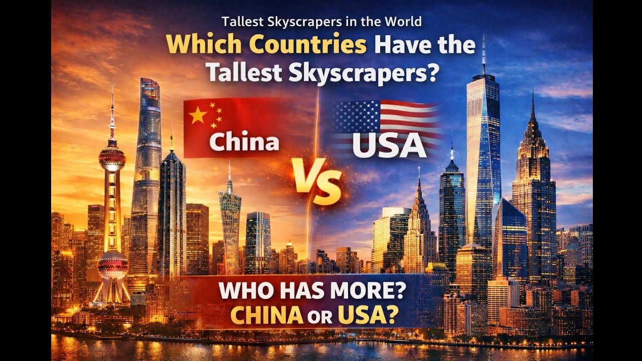 Tallest Skyscrapers in the World 2026 | China vs USA vs UAE – Full Ranking & Comparison