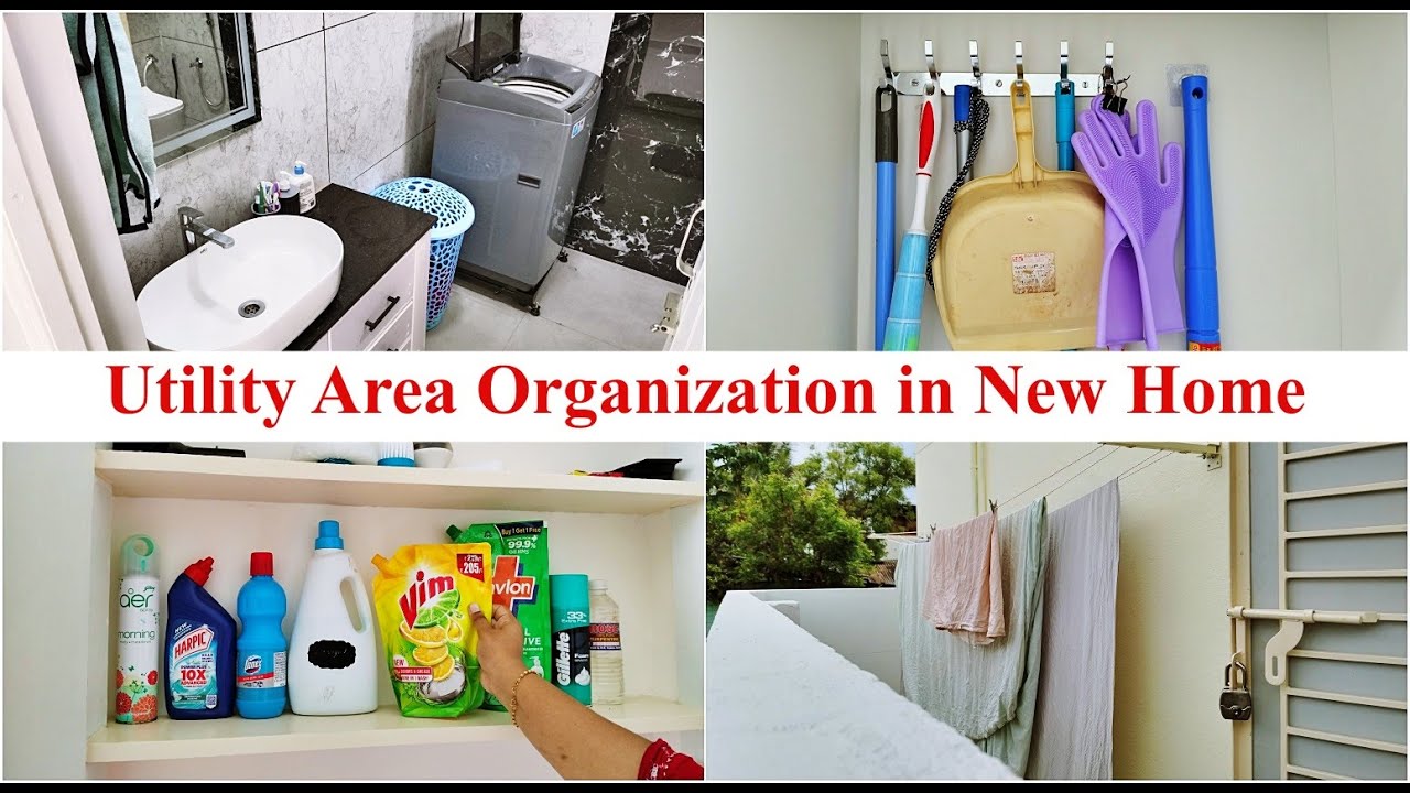 Utility Area Organization | Utility Area Design in New House | Vasanthi Shankar