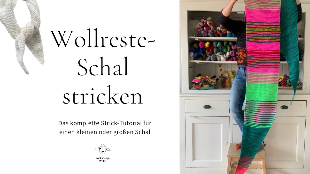 Wollreste Schal Stricken
