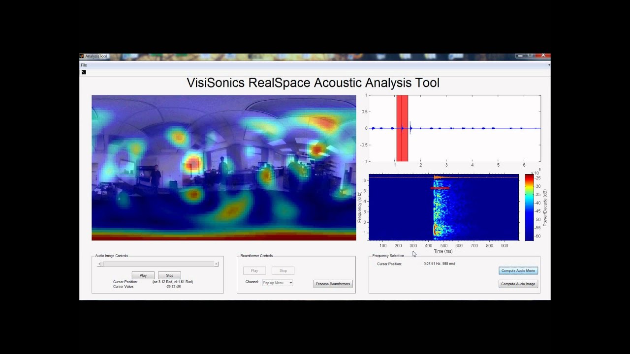 VisiSonics Panoramic AudioVisual Camera Analysis Tool Demo