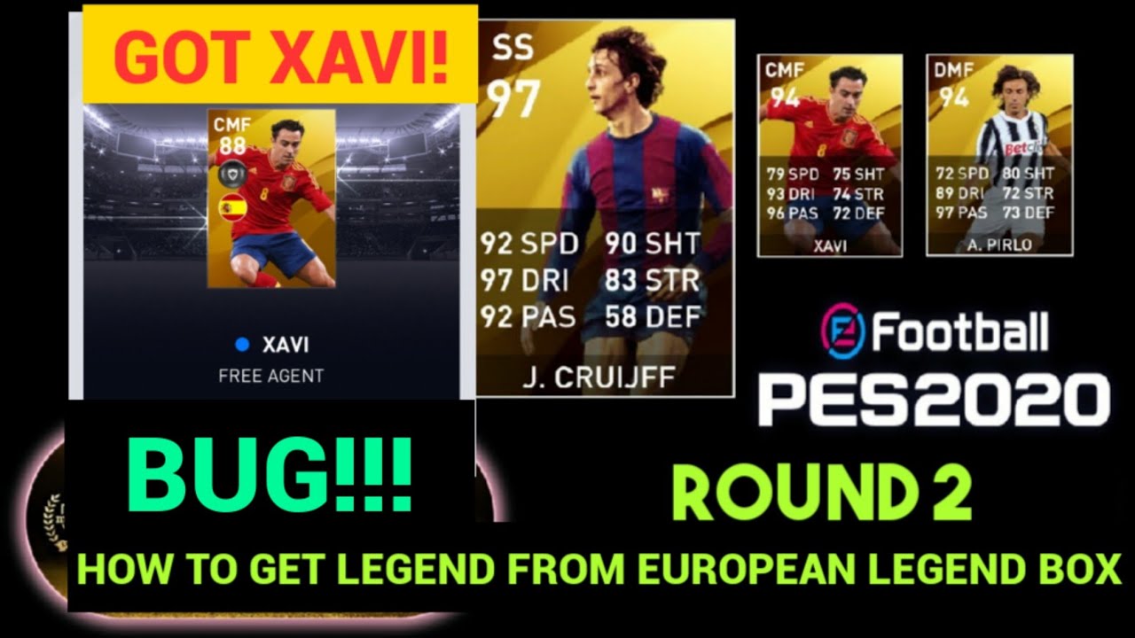 HOW TO GET LEGENDS FROM EUROPEAN NATIONAL LEGEND BOX DRAW IN Efootball PES 2020?