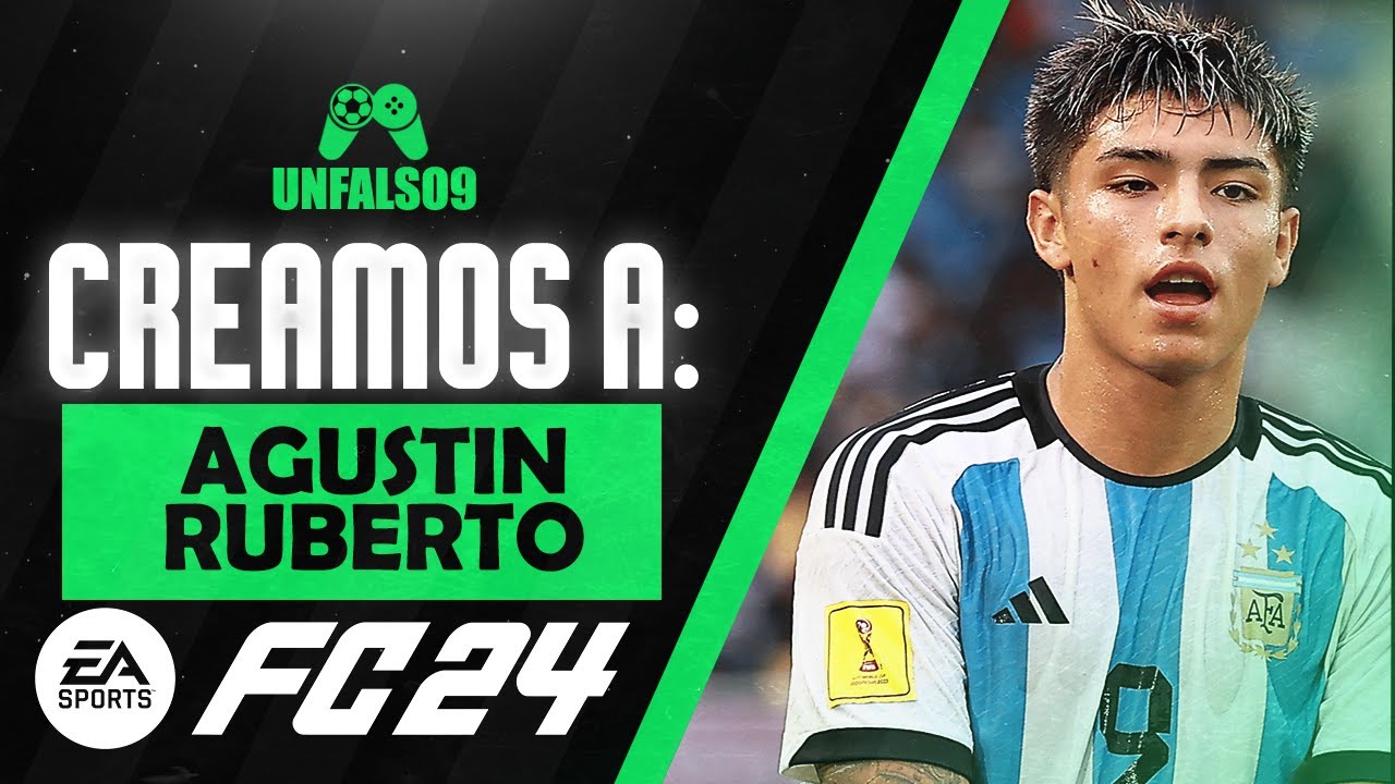 EA FC 24 AGUSTIN RUBERTO FACE CLUBES PRO PRO CLUBS LOOKALIKE CREATION FACE