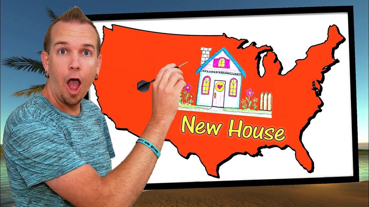 Throwing a Dart at a Map and Buying Whatever You Draw Challenge! (New House Shopping)