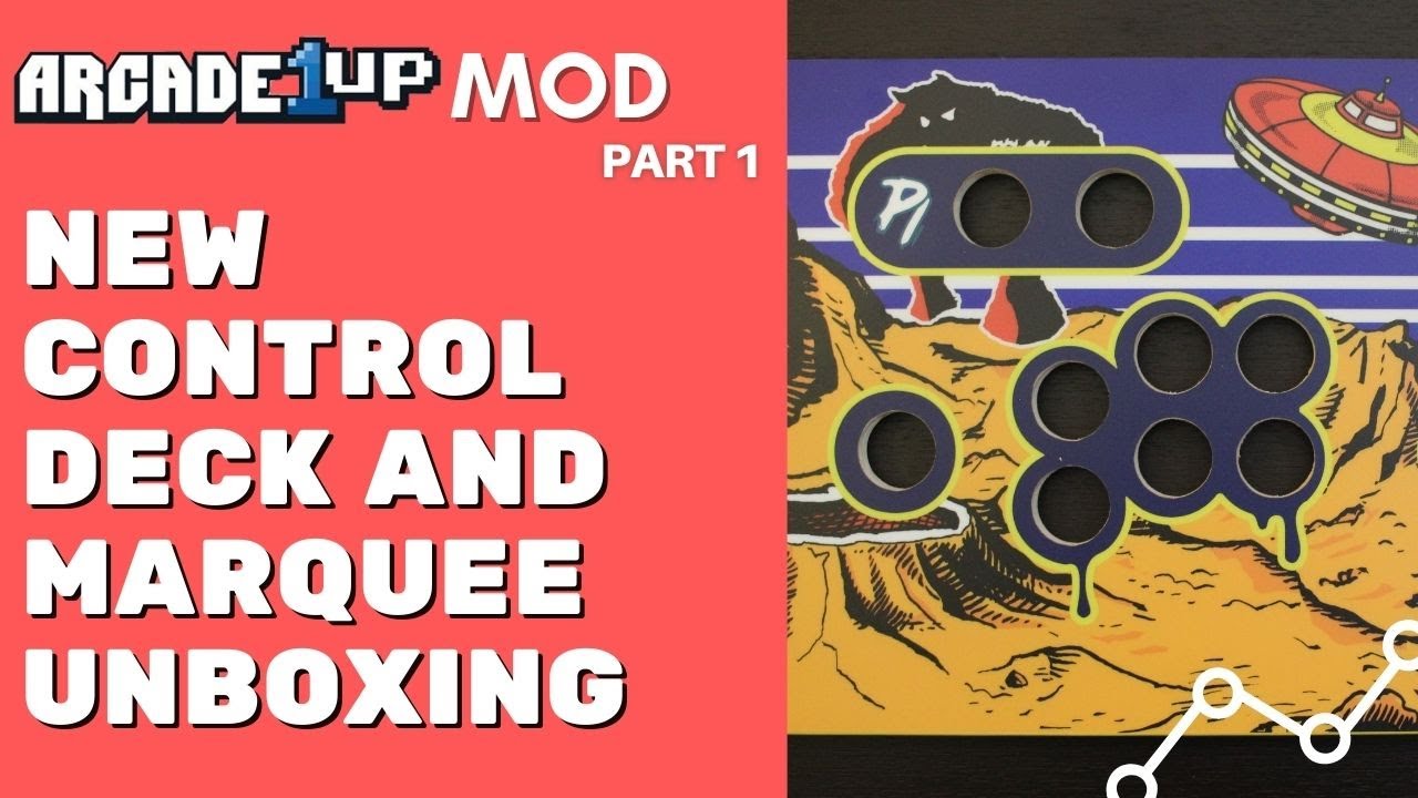 Arcade 1Up (Space Invaders) Mod - Part 1 - New Control Deck and Marquee